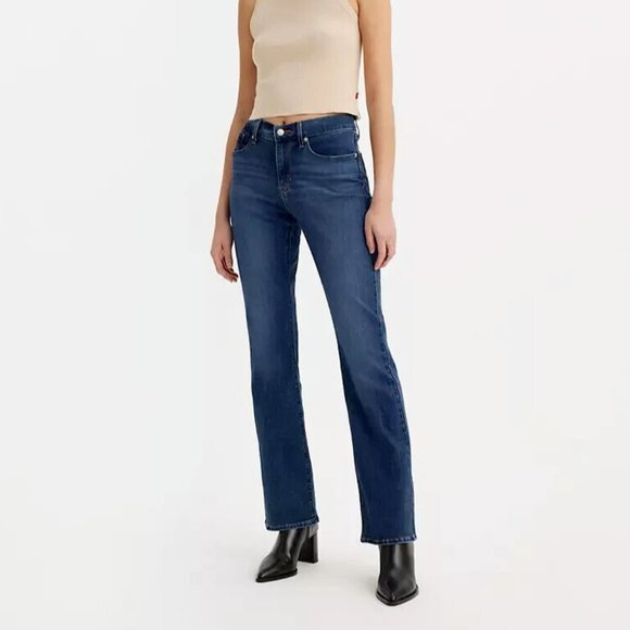 Levis Classic Bootcut Jeans Women 6 W28 L32 $70 Stretch Cotton Pockets 392520028 - Picture 13 of 14